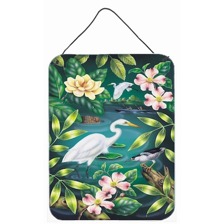 Carolines Treasures 12 x 16 in. River Egret Wall or Door Hanging Prints PRS4005DS1216